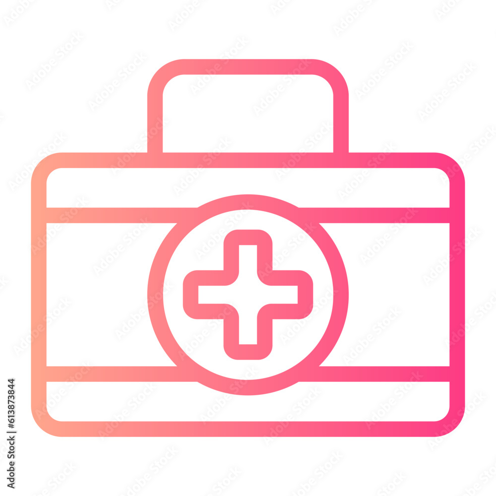 first aid kit gradient icon first aid kit gradient icon
