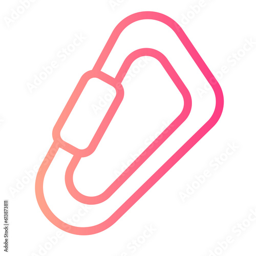 carabiner gradient icon