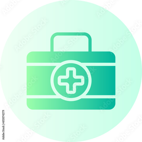 first aid kit gradient icon