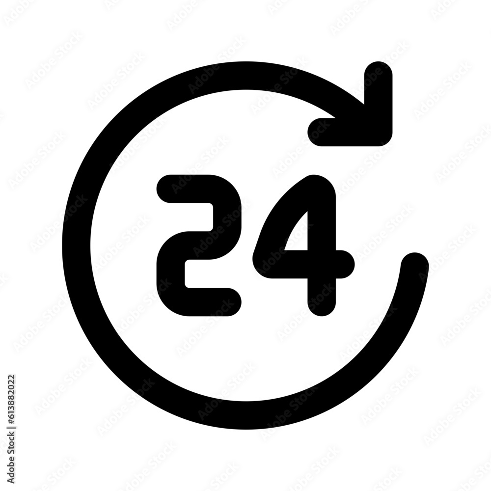 24 hours icon 24 hours icon