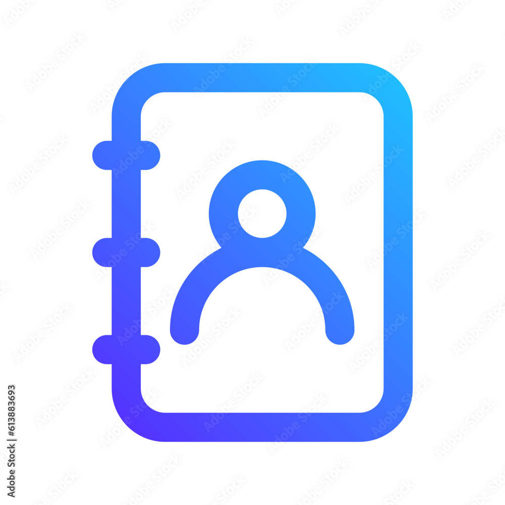 phone book gradient icon phone book gradient icon