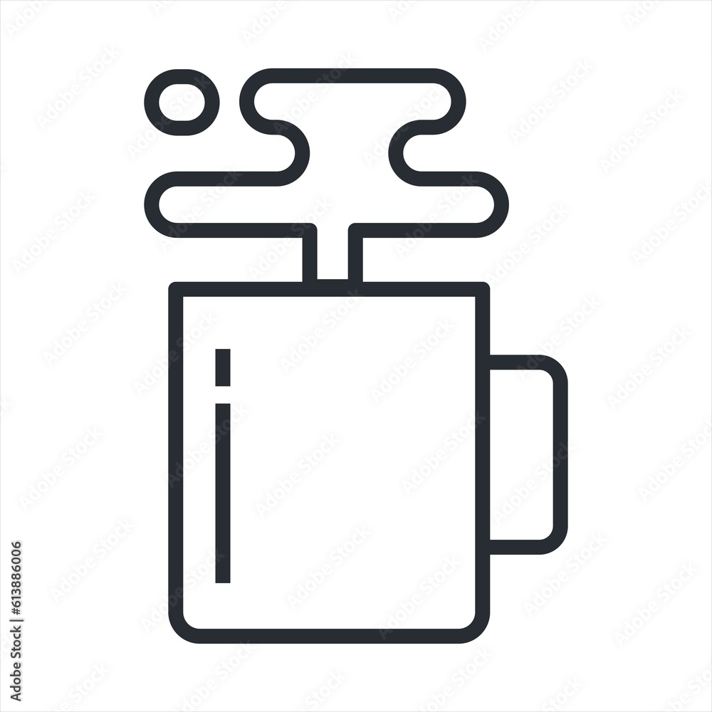 simple coffee cup vector For the hot drink menu in the cafe simple coffee cup vector For the hot drink menu in the cafe