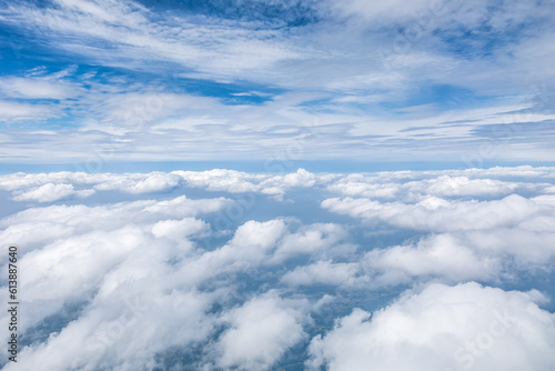 Fototapeta Naklejka Na Ścianę i Meble -  Beautiful sky cloud background in sunny day