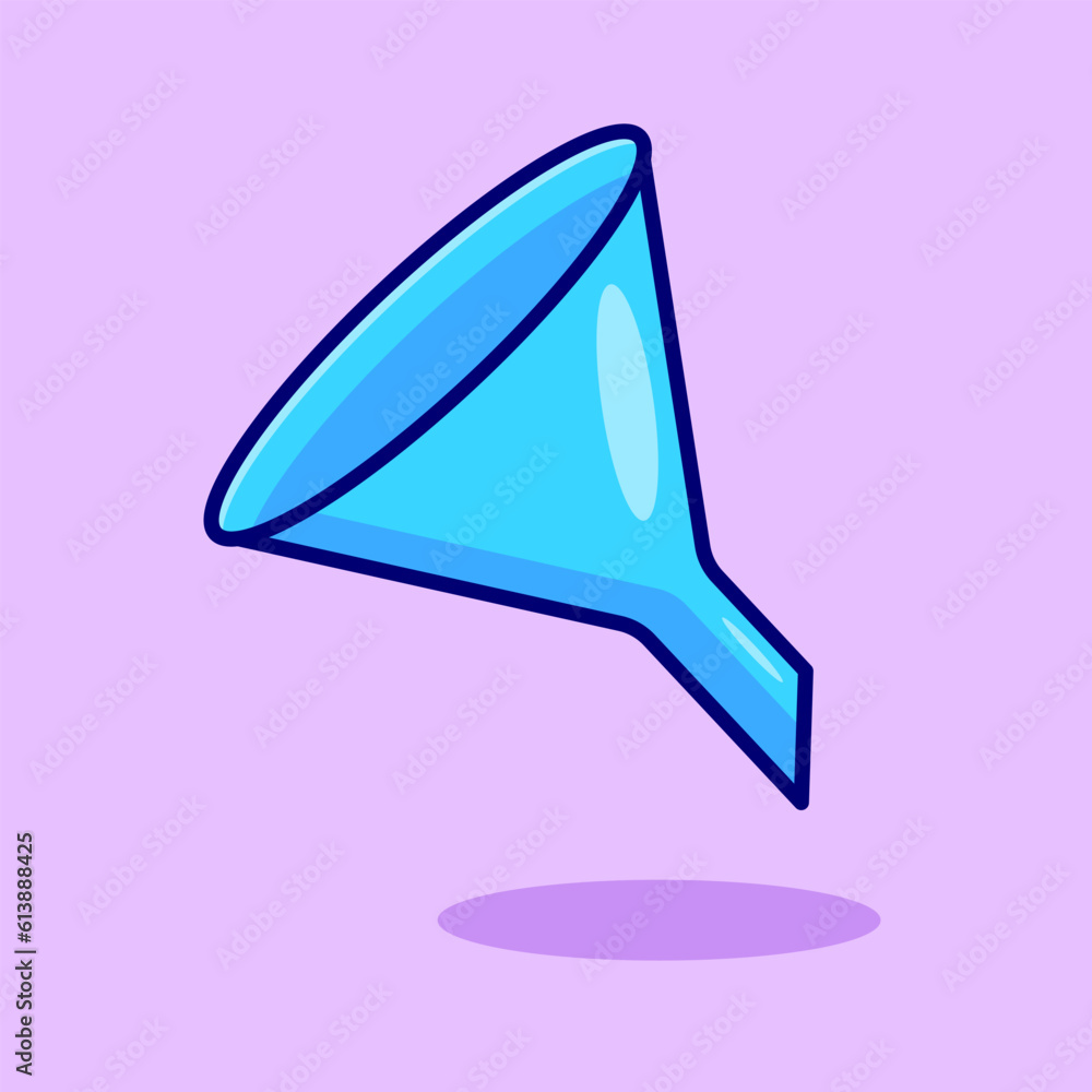 Fototapeta premium funnel chemical Vector, Flat Icon, Flat Design