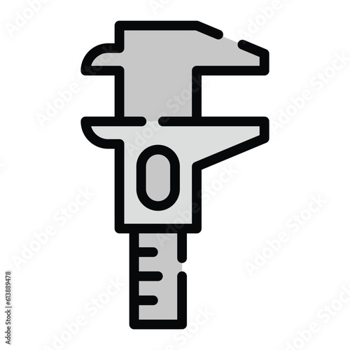 Caliper an instrument for measuring internal or external dimensions 