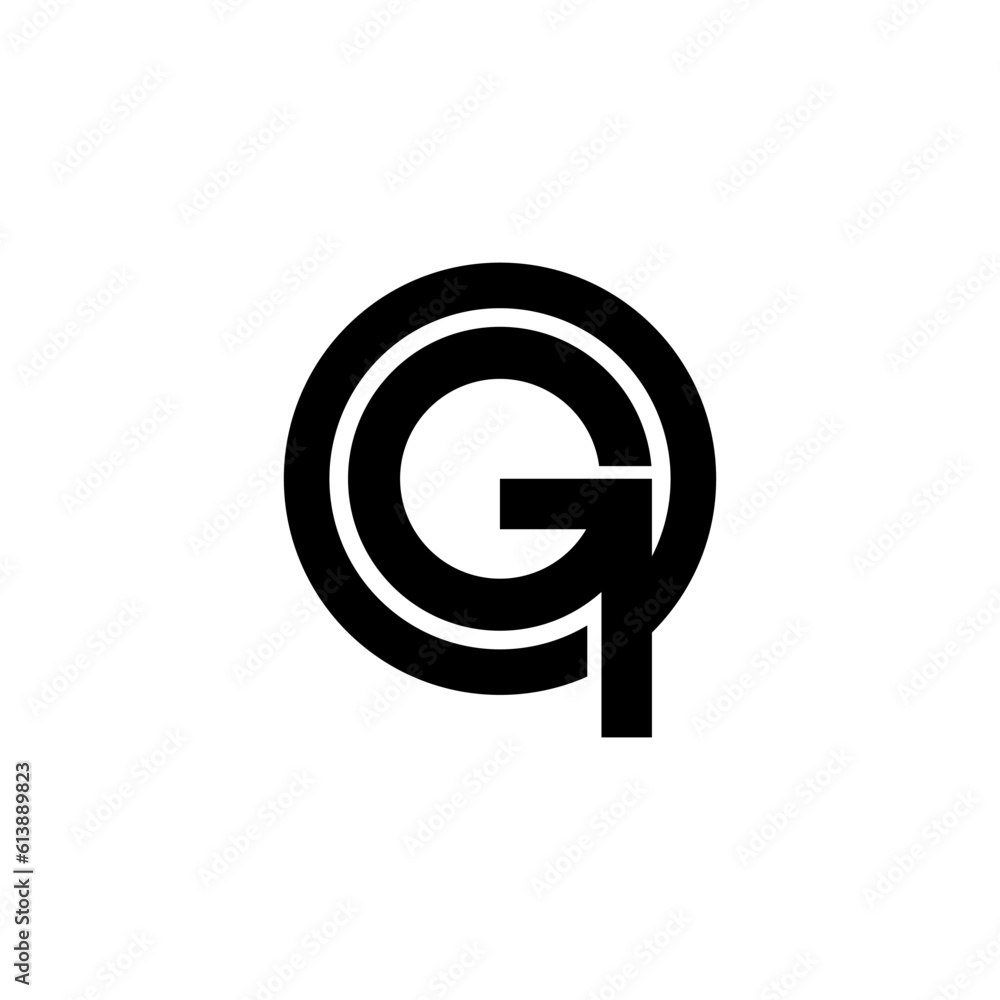 letter GQ or QG monogram logo vector simple and modern letter GQ or QG monogram logo vector simple and modern