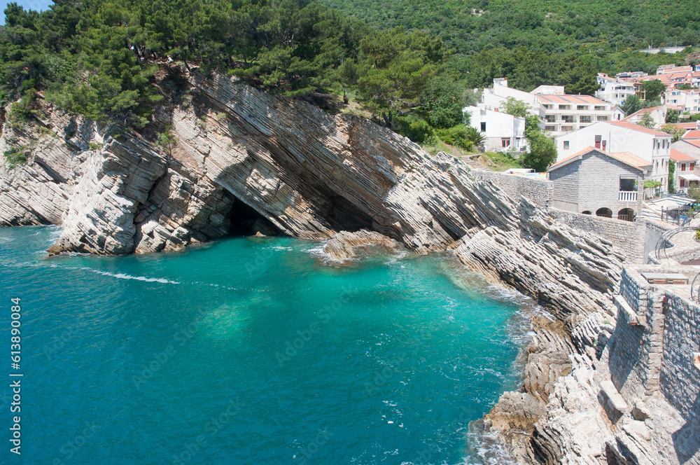 View the cave in the Adriatic Sea.