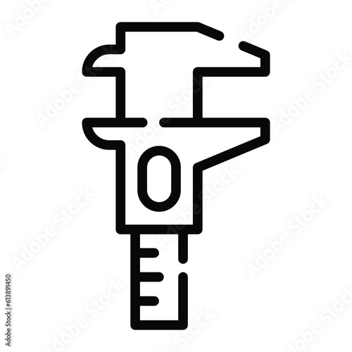 Caliper an instrument for measuring internal or external dimensions 