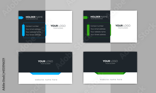 Modern Creative Business Card Template, Developer Designer Visiting Card Design ideas for personal identity