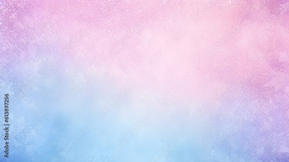 Watercolor background sky blue and light pink gradation