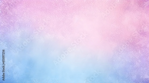 Watercolor background sky blue and light pink gradation