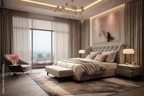 modern classic design bedroom elegant interior © artchvit
