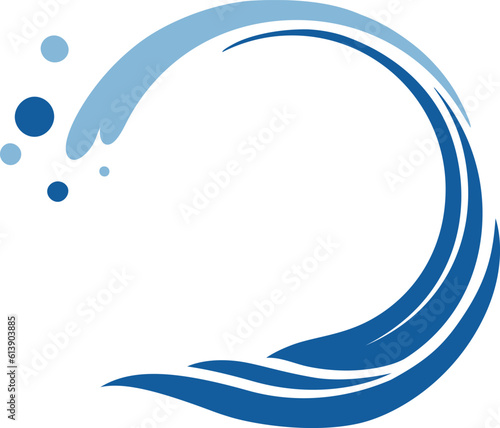 大きな海の波のデザイン