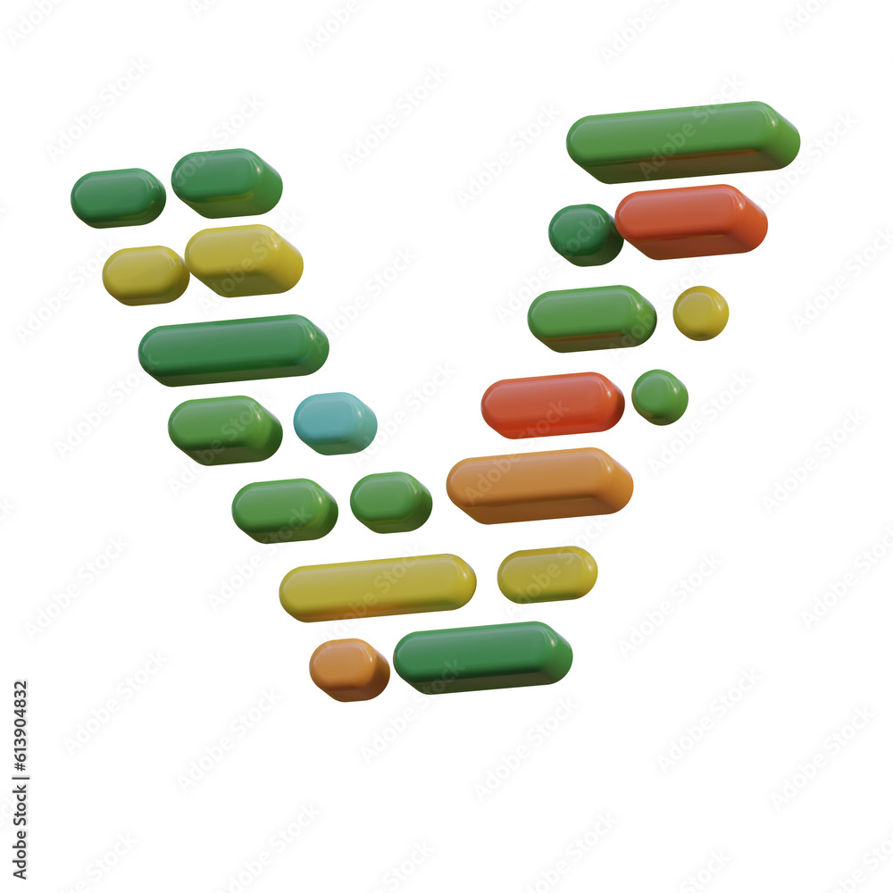 Dots & Lines 3D Alphabet or PNG Letters Dots & Lines 3D Alphabet or PNG Letters