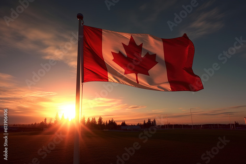 Happy Canada Day Concept