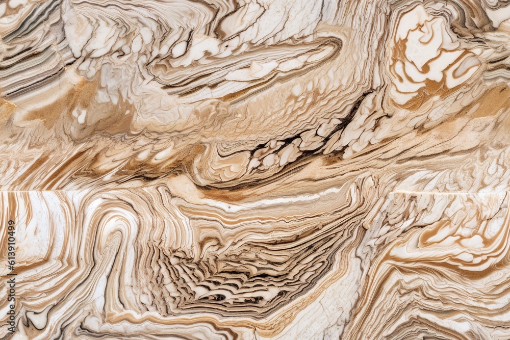 Seamless pattern with brown and beige natural marble texture. Endless tile. Luxurious mineral stone background. AI generative image. Seamless pattern with brown and beige natural marble texture. Endless tile. Luxurious mineral stone background. AI generative image.