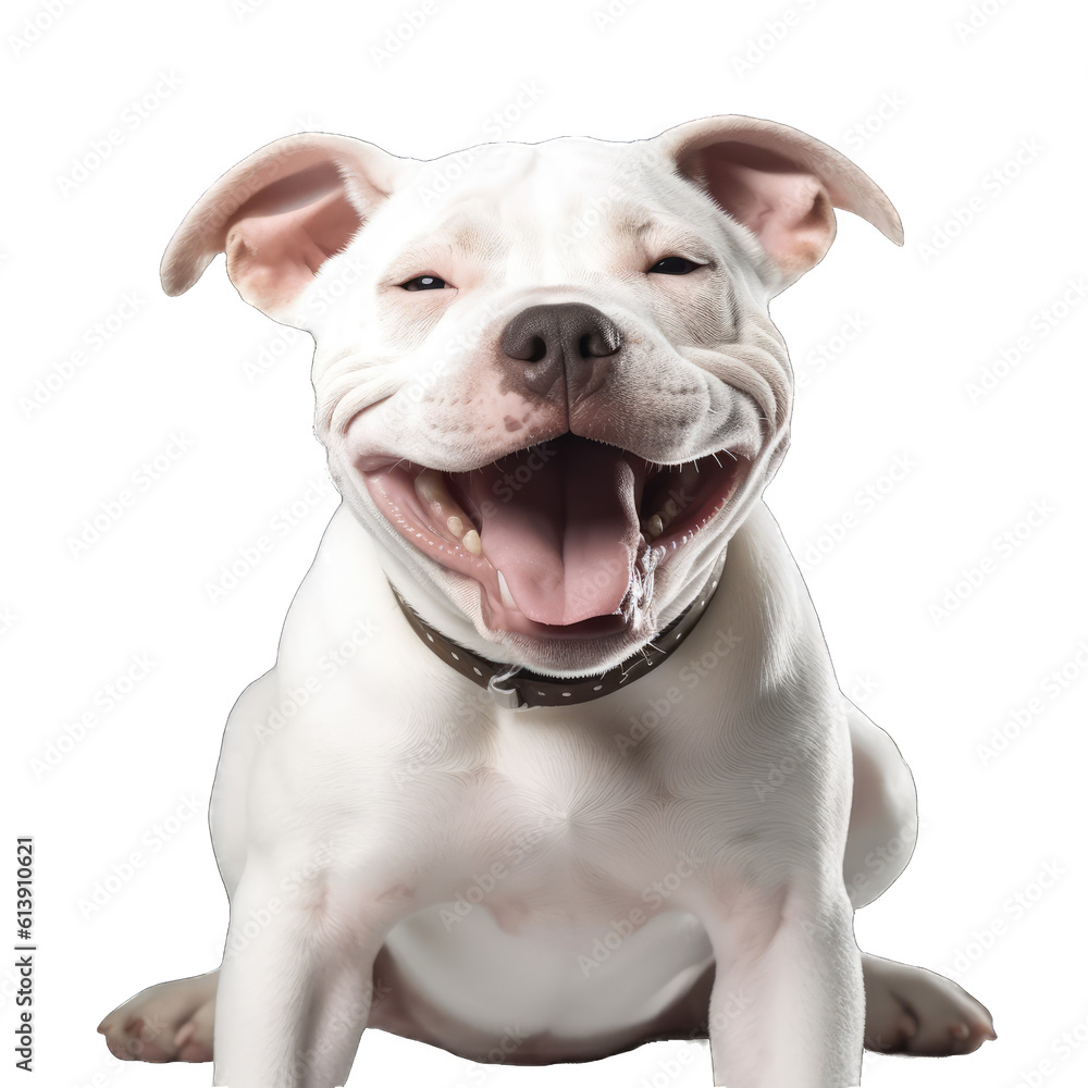 American pitbull terrier isolated on transparent background. American pitbull terrier isolated on transparent background.