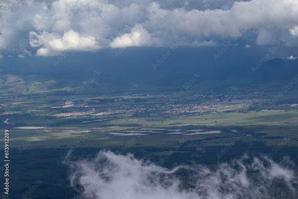Fototapeta premium clouds over the valley