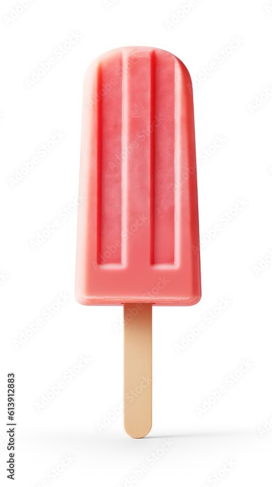 Royal purple and pastel pink colored popsicle isolated on a white colored background Royal purple and pastel pink colored popsicle isolated on a white colored background
