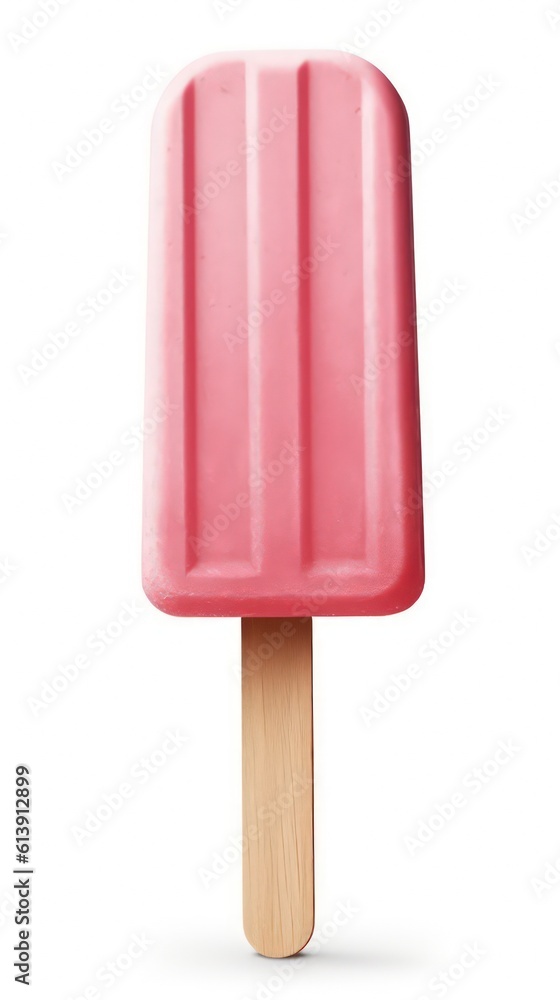 Royal purple and pastel pink colored popsicle isolated on a white colored background Royal purple and pastel pink colored popsicle isolated on a white colored background