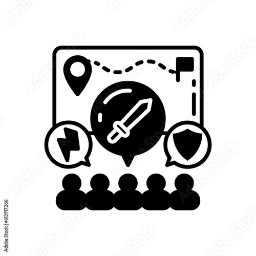 MOBA games icon in vector. Illustration