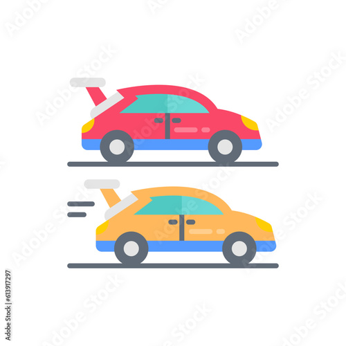 Racing games icon in vector. Illustration