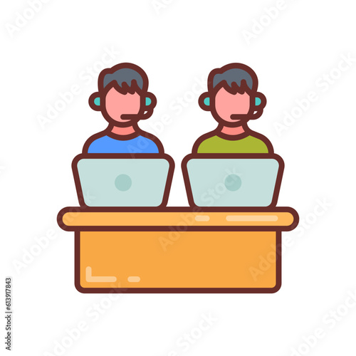 Multiplayer icon in vector. Illustration