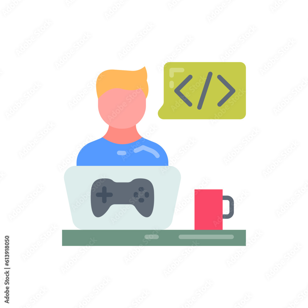 Game Developer icon in vector. Illustration Game Developer icon in vector. Illustration