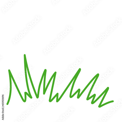 Green Grass Line Sketch