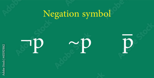 Difference negation symbol logic. Mathematics resources for teachers and students.