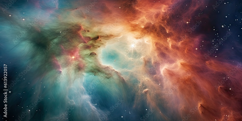 Detailed View of Orion Nebula - AI Generated