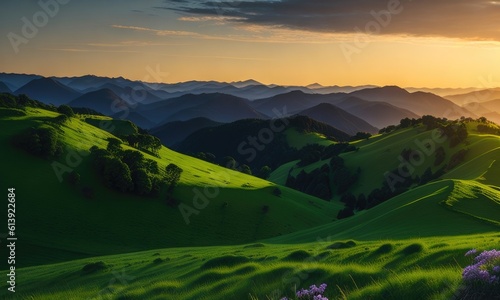 Scenery of the green hills is very beautiful © didiksaputra