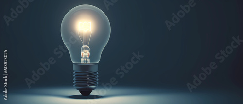 a light bulb in front of a dark background