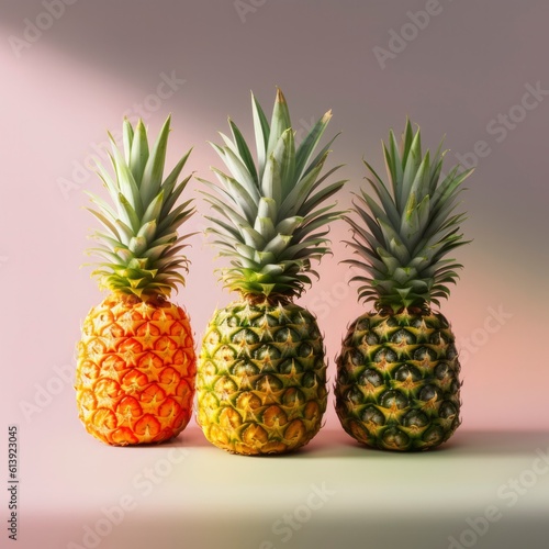 sorts of pineapples created by generative ai