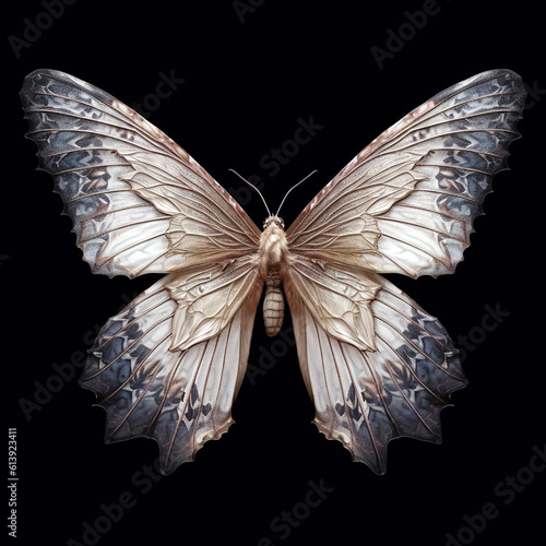 white dry butterfly, Generative AI