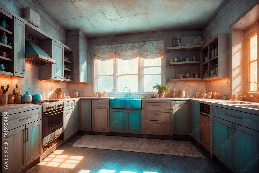 Generative concept art illustration. Generative ai. Generative concept art illustration. Generative ai.