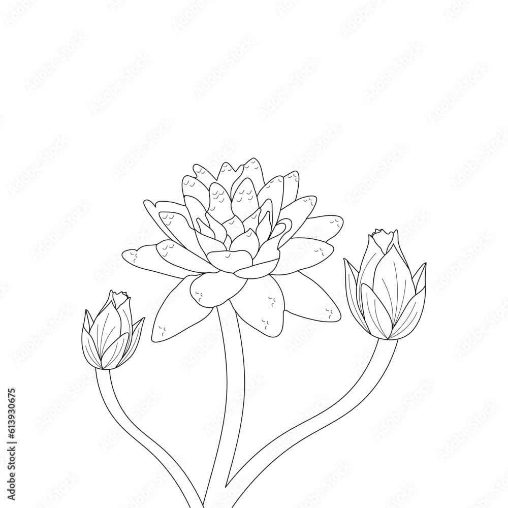 Fototapeta premium illustration of a flower