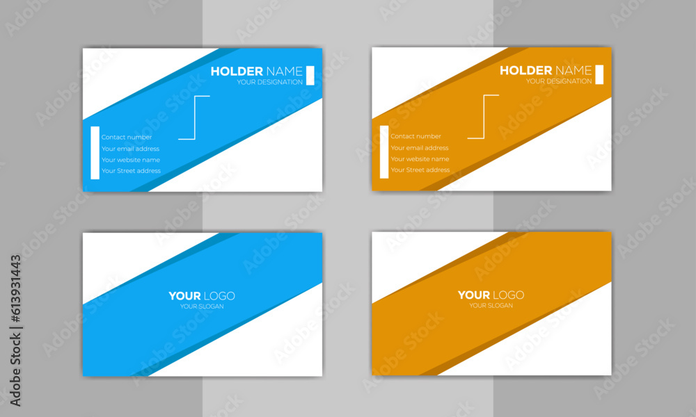 
Modern Creative Business Card Template, Developer Designer Visiting Card Design ideas for personal identity