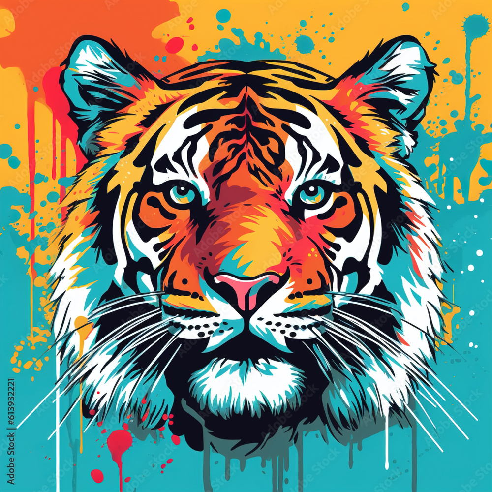 head of tiger head of tiger