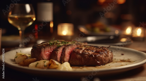 grilled beef steak