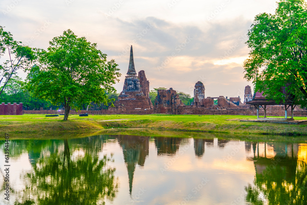 Wat Maha That in Ayutthaya historical park of Thailand and also it is the world heritage by Unesco.
