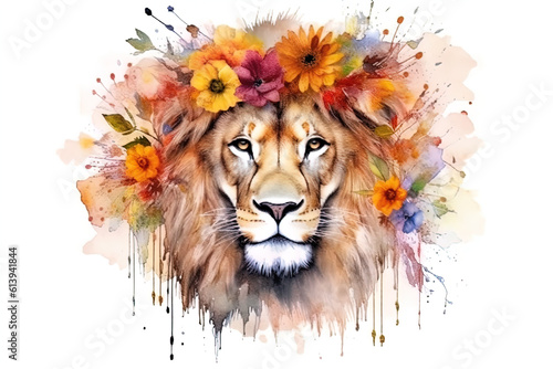 lion of the flowers