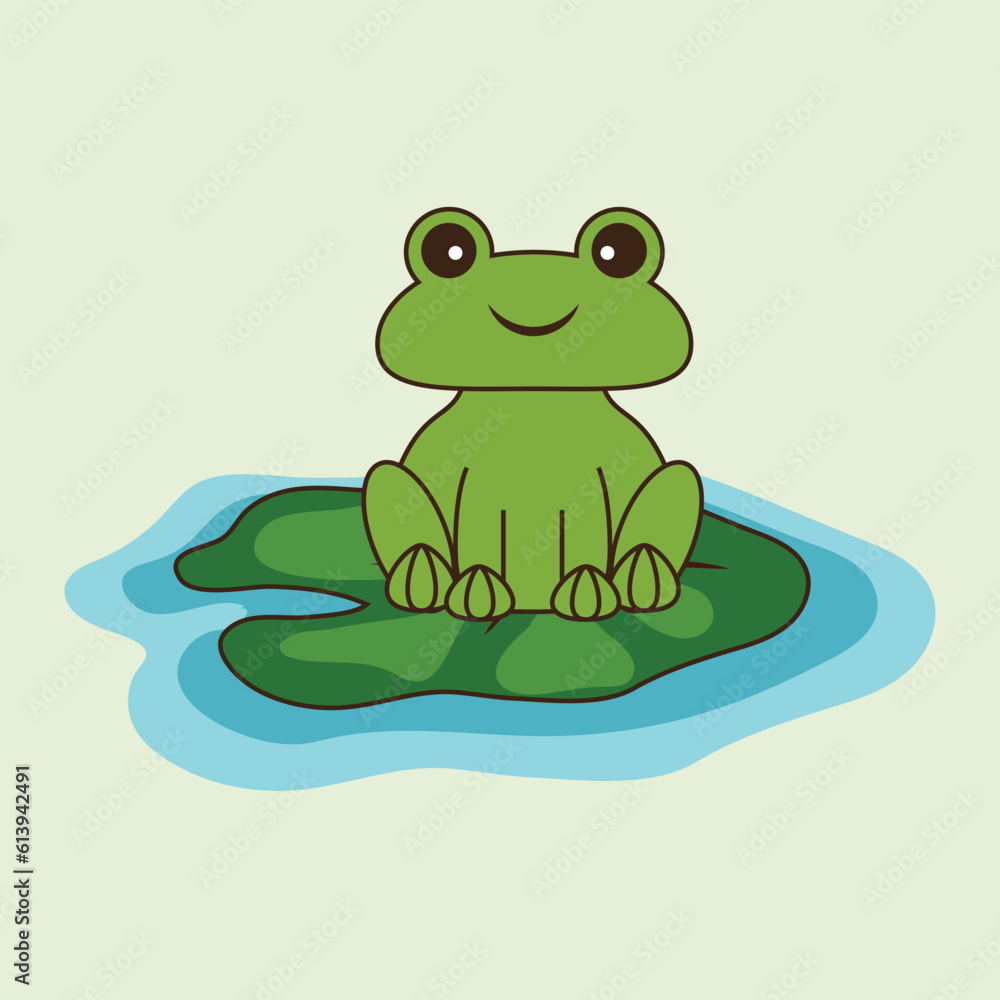 Naklejka premium Frog Animal vector illustration