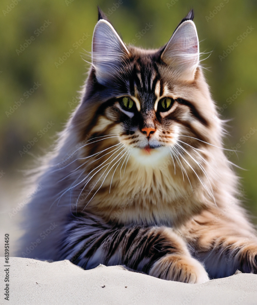 portrait of a cat cute