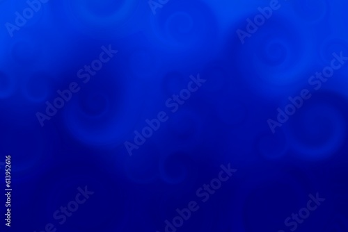 Blue ground with a decorative pattern reminiscent of waves, water or sea. Spiral intermingling of blue tones