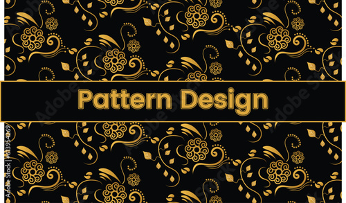 Free vector organic flat pressed flowers pattern. Free vector vector golden floral seamless pattern in retro style.