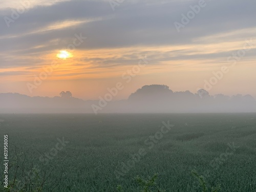 Sonnenaufgang Norddeutland Nebel