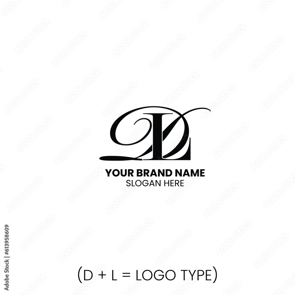 Creative letter L+D logo design for business brands Vector Illustration Creative letter L+D logo design for business brands Vector Illustration