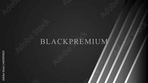 Black premium abstract background with luxury dark lines and darkness geometric shapes