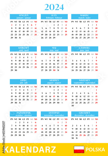 Kalendarz skrócony roczny 2025